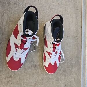 Red, White and Black Jordans